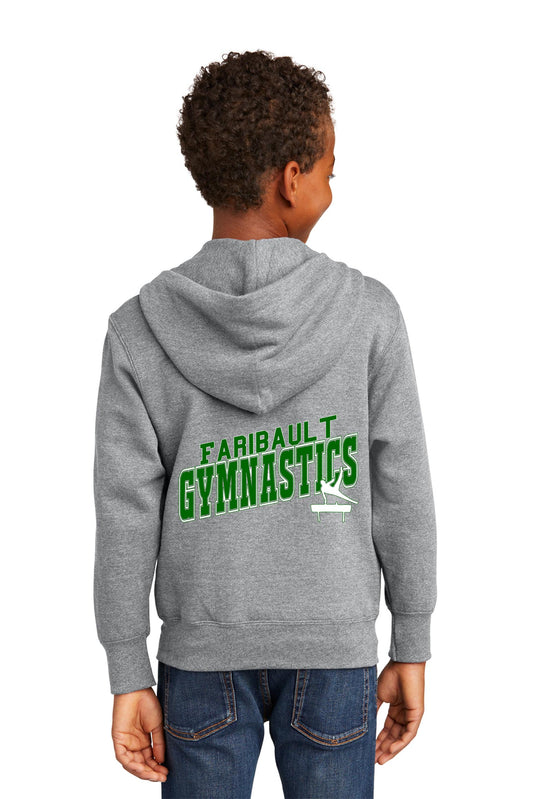 Faribault Gymnastics *Youth* Zip-Up Hoodie Sweatshirt